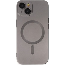 Apple İphone 14 Plus Kılıf Moshi Lens Magneticsafe Silikon - Füme Çok Renkli