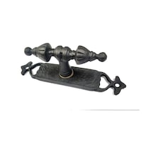Antika Tarz Dekoratif Pirinç Burma Pencere Kolu - 152x32 Mm, Oksit Tg-v 3519