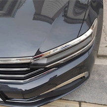 Vw Passat B8.5 2018-2021 Far Kaşı 3 Parça Paslanmaz Çelik