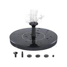 Youmex Güneş Enerjili Bahçe Fontanı - Su Havuzu İçin Yüzen Pompa, 4 Fıçı, 70cm Maksimum Yükseklik, 150l/saat Akış Hızı, Siyah