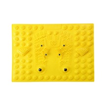 Refleksoloji Ayak Uyarıcı Duyu Matı Sarı, Acupressure Ayak Paspası Karışık
