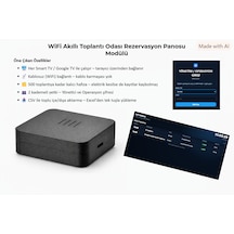 Wifi Akıllı Toplantı Odası Rezervasyon Panosu Modülü Smart Tv Uyumlu
