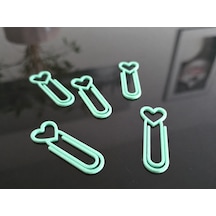 3d Baskı Kalp Figürlü Ataç - 10lu Set - Mint