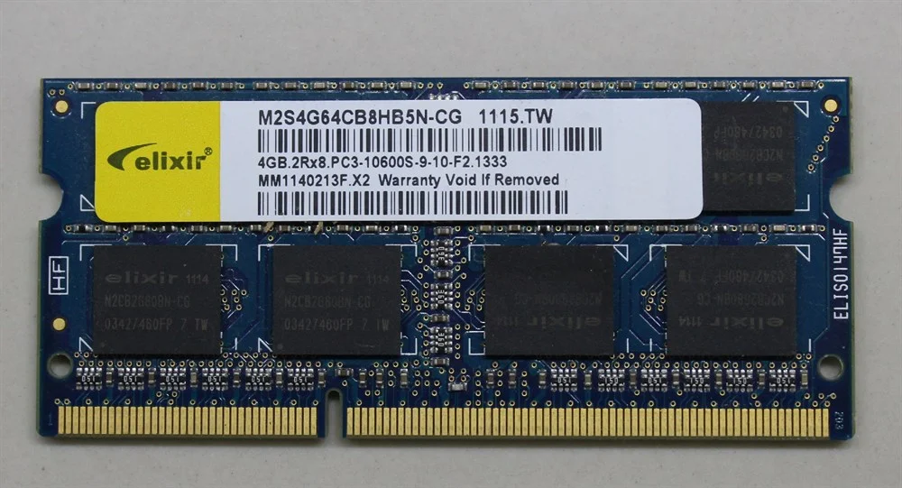 Elixir 4gb Pc3 Ddr3 1333 10600s 1066mhz 9-10-f2 Notebook Ram Kutusuz