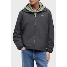 Tommy Jeans Relaxed Fit Kapüşonlu Su İtici Mont Erkek Mont Dm0dm23223 Pt2 Koyu Gri