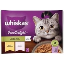 Pouch Pure Delight Jöle İçinde Tavuklu Ve Somonlu Yetişkin Kedi Konservesi 4x85 Gr