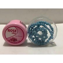 RoseCity Gül Kremi 85 ml Alana RoseCity Gül Kokulu 99lü Bebe Mavisi Namaz Tesbih Hediye