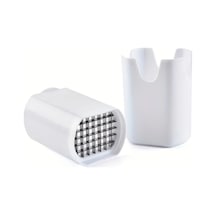 Meridiangoods Beyaz Patates Kesici Kaymaz Tabanlı Çok Amaçlı Sebze Dilimleyici Ev Kullanımı Beyaz