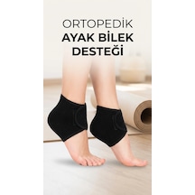 Silikon Tabanlı Ortopedik Topuk Destek Çorap Seti 2'li Ayak Rahatlatıcı