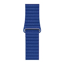 Watch 38mm Uyumlu Krd-09 Deri Lop Nrtk Kordon-mavi
