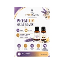 Premium Mum Esansı 5 Cc 2'li Set - Lavanta, Vanilya - Soya Wax, Parafin, Jel Wax Ve Bal Mumu Uyumlu Bkfab2lvvn5 Karışık