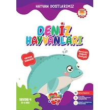 Hayvan Dostlarımız - Deniz Hayvanları Seviye 4 5-6 Yaş - Yqbx-644478