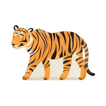 Meri Meri - Tiger Plates - Kaplan Tabaklar - 8'li
