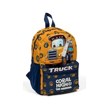 Minik Yuva Sırt Çantası Truck Desenli İki Bölmeli 33261 Sarı