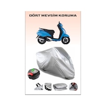 Tvs Jupiter 125 Arka Çanta Uyumlu Motosiklet Branda Su Geçirmez Dayanıklı Kumaş
