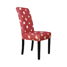 Skycity Yıkanabilir Poliester Tam Kaplama Yemek Odası Sandalye Kılıfı - Model 3 Noel Dekorasyonu Diğer