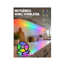 Kumandalı 5 Metre Şerit Led Dekoratif Aydınlatma - Siyah