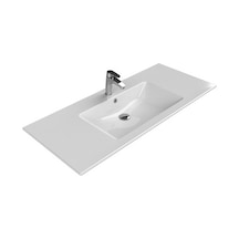 121 Cm Turkuaz Seramik Tek Hazneli Etajerli Eviye 508 Yeşil
