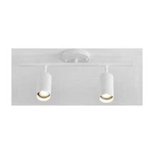 Mylights Beyaz Hareketli Ikili Led Aplik Led Spot Led Avize Gün Işığı Led Ampullü Siyah