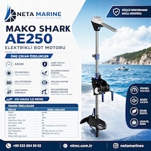 Makoshark Ae 250 Fırçasız Elektrikli Tekne Motoru - 86 Lbs, 24v, Cvt Kademesiz Vites, Akıllı Çip Kor