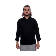 Unisex Aşçı Ceket Koltuk Altı Fileli Siyah