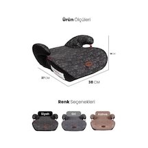 Bebek - 162 - Koltuk Yükseltici Bodster Siyah Yaş Grup - Kmrsfres - Iı-ııı/15-36 Kg