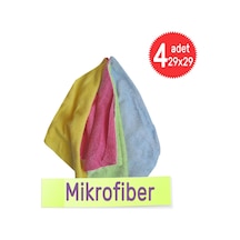Mikrofiber Bez Oto Cam Araç Yıkama Kurulama Temizleme 4 Adet