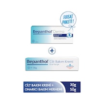 Bepanthol Derma Onarıcı Bakım Kremi 50 G + Cilt Bakım Kremi 30 G