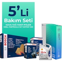 Bosch Fiat Palio 1.3 Dizel Filtre Bakım Seti Shell Motor Yağlı (2004-2012) 5 Li