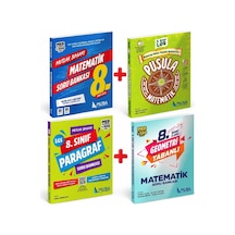 Muba Yayınları Mb8001 Mb 8. Sınıf Matematik Soru Bankası + 08 Sınıf Pusula Sb Matematik 2526 + Muba 08 Sınıf Sb Mutlak Başarı Türkçe Paragraf + Muba 08 Sınıf Sb Geometri Tabanlı Matematik Yeni 2526