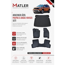 Dacia Duster 4x2 2020 Model 4d Ekstra Havuzlu Paspas Ve Bagaj Havuzu Set