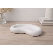 Minimal Dekoratif Oval Tabak Çok Amaçlı Masa Üstü Organizer 21 13 Cm