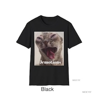 Flood Of Style Jemotions Meme Erkek Kadın T-shirt %100 Pamuklu Tişört Kısa Kollu Üstler 0202-3 Çok Renkli