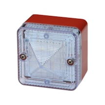 E2S L101H 24Vdc Flaşör Kırmızı Gövde Beyaz Led
