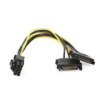 Dark Dk-cb-p203 2 X Sata - 6+2 Pın Pcı-e Dönüşütürücü Güç Kablosu