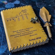 İsme Özel Dini Temalı Deri Defter