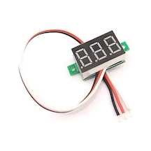 Mini Dijital Voltmetre - Dc 0-100v Kırmızı Led Ekran