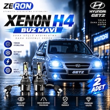 Hyundai Getz Xenon H4 Buz Mavi Led Far Ampulü 12v - 2 Adet Yüksek Aydınlatma Kolay Montaj