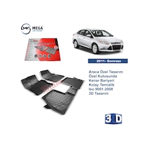 Ford Focus 3 Paspas 3D Siyah Rizline Havuzlu 2011- Sonrası