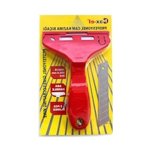 Cam Kazıma Bıçağı, Sk5 Çelik Keskin Uç, 100x18 Mm Açık Gri