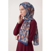 Silk Home Su Yolu Desen Somon 75x195 Soft Şal Çok Renkli
