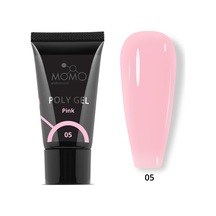Momo Professional Protez Tırnak İçin Poly Gel Poli Jel No.05 Pembe 30 Gr