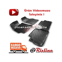 Toyota Uyumlu Auris 3D Paspas Havuzlu Siyah 2007-2013 Arası 4Prç Rizline N11.19427