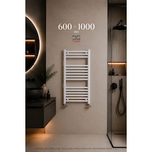 600X1000 Beyaz Havlupan 14 Borulu Banyo Havlupanı