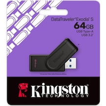 Datatraveler Exodia S 64gb Dtxs Usb3.2 Gen.1 Usb Flash Bellek