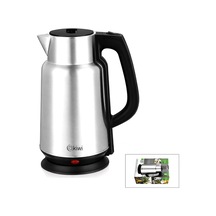 Su Isıtıcısı & Kettle Çelik - Sürahi Model Kettle Elektrikli Su Isıtıcısı Paslanmaz Çelik Gizli Rezistans 360 2.2lt 1500w Kk-3334