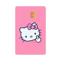 Hello Kitty Kart Kaplama Sticker Kart Etiketi 08