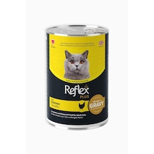 Reflex Plus Sos İçinde Et Parçacıklı Tavuklu Yetişkin Kedi Maması 400 G