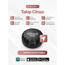Gözcü Mobil Mega Takip Cihazı Ios Android Uyumlu Motor Araç Taşıt Gps Cihazı Su Geçirmez 5-10 Dakika Aralıklı