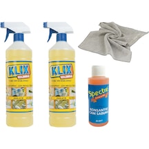 Klix Colombia Temizleyici 2 Adet + Mikrofiber Bez +  Spectre Cam Sabunu Araba Seti
